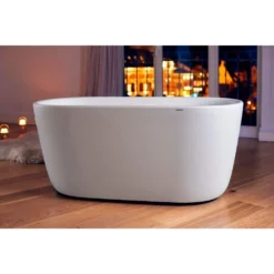 Lullaby 60 Inch Aquatex Freestanding Double Ended Tub -VINTAGE TUB Store ps602m mini wht