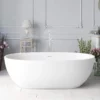 Corelia Aquatex 66 Inch Freestanding Double Ended Tub - White 2 Corelia Aquatex 66 Inch Freestanding Double Ended Tub - White -VINTAGE TUB Store ps617m 01