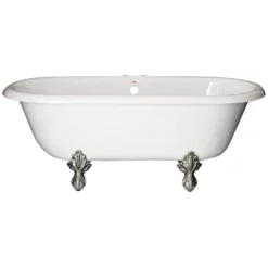 Marquis Acrylic Double Ended Clawfoot Tub - Rim Faucet Drillings -VINTAGE TUB Store rd551 n rm 1