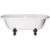 Marquis Acrylic Double Ended Clawfoot Tub - Rim Faucet Drillings -VINTAGE TUB Store rd551 o rm 1