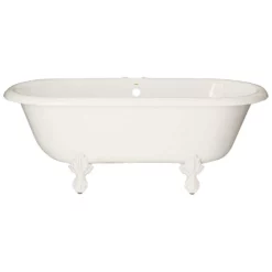 Marquis Acrylic Double Ended Clawfoot Tub - Rim Faucet Drillings -VINTAGE TUB Store rd553 p rm 1