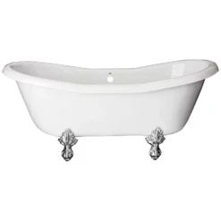 Duchess Acrylic Double Slipper Clawfoot Tub - No Faucet Drillings -VINTAGE TUB Store rds551 c nh 1
