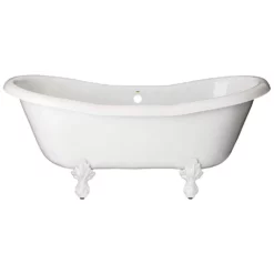 Duchess Acrylic Double Slipper Clawfoot Tub - No Faucet Drillings -VINTAGE TUB Store rds551 p nh 1
