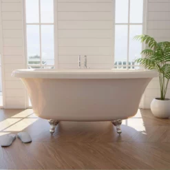 Barrett 66 Inch Double Ended Clawfoot Air Massage Tub - Made In USA -VINTAGE TUB Store rm barrett air bi c life