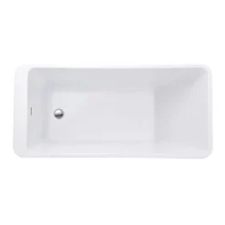Hannah Acrylic Contemporary Freestanding Bathtub - No Faucet Drillings -VINTAGE TUB Store rm hannah top