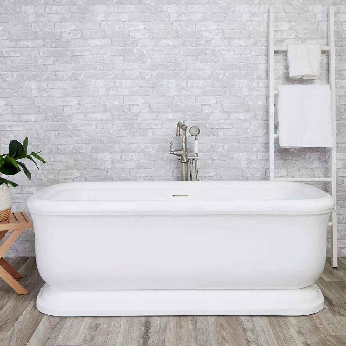 Sundance 67 Inch Matte White Acrylic Double Ended Freestanding Tub 3 Sundance 67 Inch Matte White Acrylic Double Ended Freestanding Tub