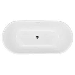 Taft Acrylic Double Ended Freestanding Tub - No Faucet Drillings 9 Taft Acrylic Double Ended Freestanding Tub - No Faucet Drillings -VINTAGE TUB Store rm taft top