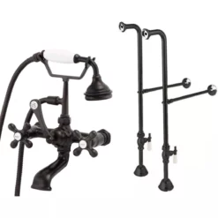 Freestanding British Telephone Clawfoot Tub Faucet With Handshower -VINTAGE TUB Store rm146orb rmnsl4orb 2