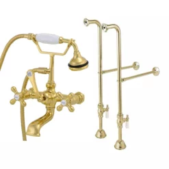 Freestanding British Telephone Clawfoot Tub Faucet With Handshower -VINTAGE TUB Store rm146pb rmnsl4pb 2