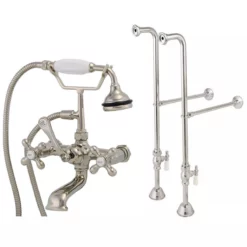 Freestanding British Telephone Clawfoot Tub Faucet With Handshower -VINTAGE TUB Store rm146pn rmnsl4pn 2