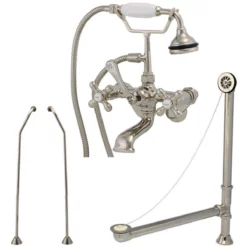 Tub Wall Mount Tub Faucet Set -VINTAGE TUB Store rm146twcspn 3
