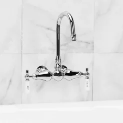 Bathroom Wall Mount Clawfoot Bathtub Faucet 7 Bathroom Wall Mount Clawfoot Bathtub Faucet -VINTAGE TUB Store rm149 3c side 2 1