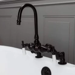 Deck Mount Clawfoot Tub Gooseneck Faucet 10 Deck Mount Clawfoot Tub Gooseneck Faucet -VINTAGE TUB Store rm149orb 2 1