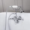 Clawfoot Tub Wall Mount Downspout Faucet With Handshower -VINTAGE TUB Store rm154c side 2 1