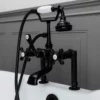 Clawfoot Tub Deck Mount English Telephone Faucet With Handshower - Matte Black 2 Clawfoot Tub Deck Mount English Telephone Faucet With Handshower - Matte Black -VINTAGE TUB Store rm462mb