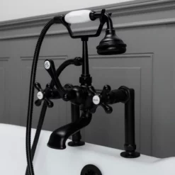 Vintage Clawfoot Tub Deck Mount English Telephone Faucet With Handshower 13 Vintage Clawfoot Tub Deck Mount English Telephone Faucet With Handshower -VINTAGE TUB Store rm462mb 1