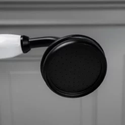 Clawfoot Tub Deck Mount English Telephone Faucet With Handshower - Matte Black -VINTAGE TUB Store rm462mb showerhead
