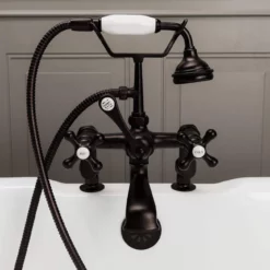Deck Mount Clawfoot Tub Faucet With Handshower -VINTAGE TUB Store rm463orb 2