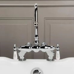 Deck Mount Clawfoot Tub Gooseneck Faucet 11 Deck Mount Clawfoot Tub Gooseneck Faucet -VINTAGE TUB Store rm49c