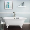 Kensington Cast Iron Double Ended Clawfoot Tub - No Faucet Drillings -VINTAGE TUB Store rm60de0w