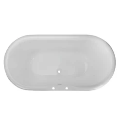 Laurent Cast Iron Double Ended Pedestal Tub - Rim Faucet Drillings -VINTAGE TUB Store rm60de7ped 7 4