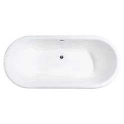 Napoleon Cast Iron Double Ended Clawfoot Tub - No Faucet Drillings - Monarch Feet -VINTAGE TUB Store rm61de0 mc top