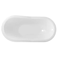 Mila Vintage Cast Iron Slipper Clawfoot Tub - No Faucet Drillings -VINTAGE TUB Store rm61sl0bn top 4 12