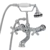 Bathroom Wall Mount English Telephone Clawfoot Tub Faucet With Handshower 2 Bathroom Wall Mount English Telephone Clawfoot Tub Faucet With Handshower -VINTAGE TUB Store rm623orb s