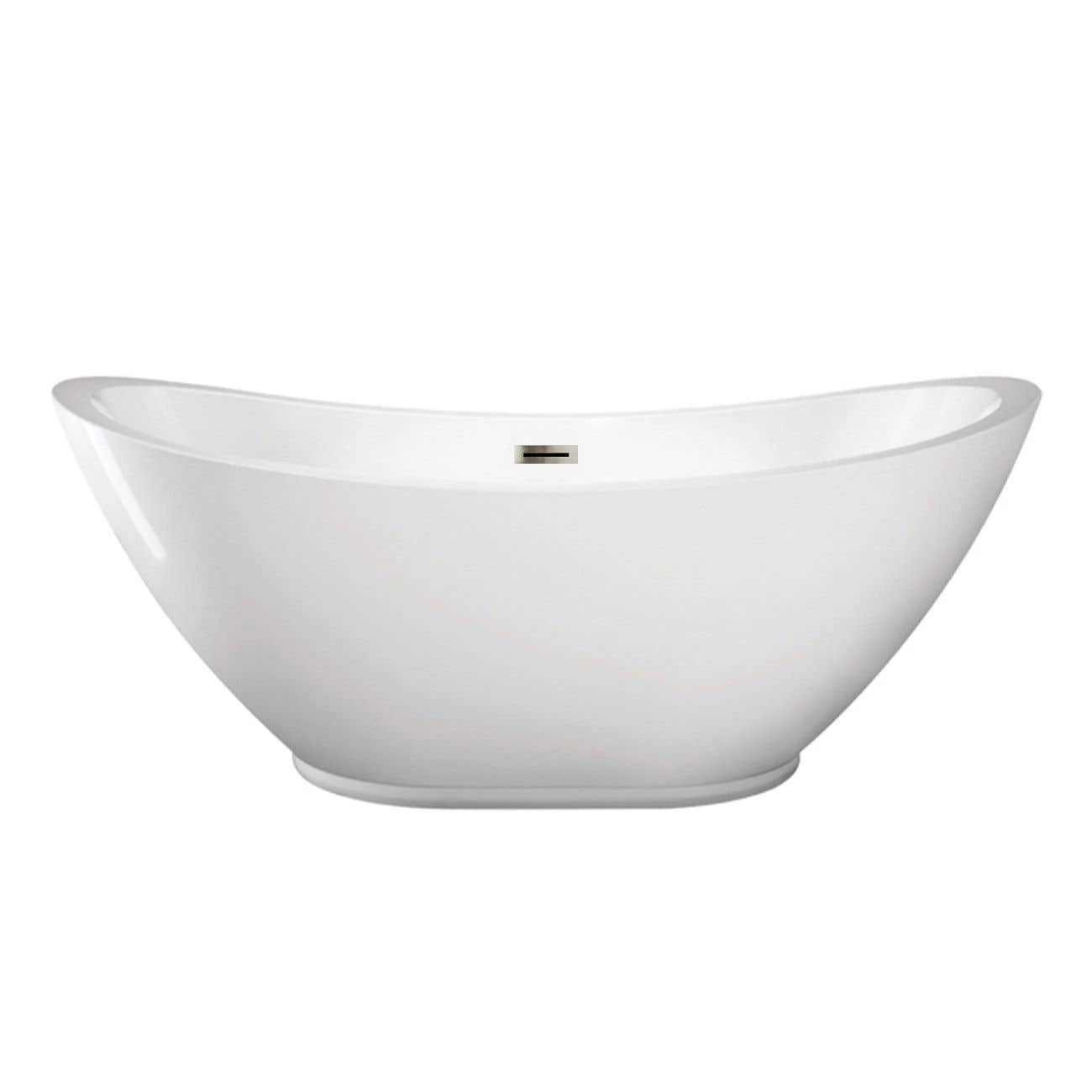 Parker 69 Inch Acrylic Double Ended Freestanding Tub - No Faucet Drillings 5 Parker 69 Inch Acrylic Double Ended Freestanding Tub - No Faucet Drillings - Image 3
