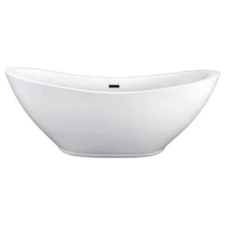 Parker 69 Inch Acrylic Double Ended Freestanding Tub - No Faucet Drillings 13 Parker 69 Inch Acrylic Double Ended Freestanding Tub - No Faucet Drillings -VINTAGE TUB Store rma180 mb front