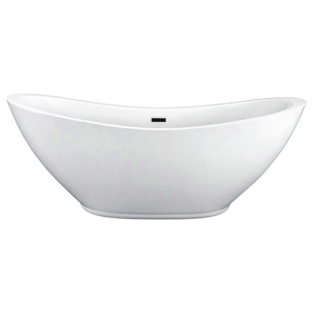 Parker 69 Inch Acrylic Double Ended Freestanding Tub - No Faucet Drillings 7 Parker 69 Inch Acrylic Double Ended Freestanding Tub - No Faucet Drillings - Image 5