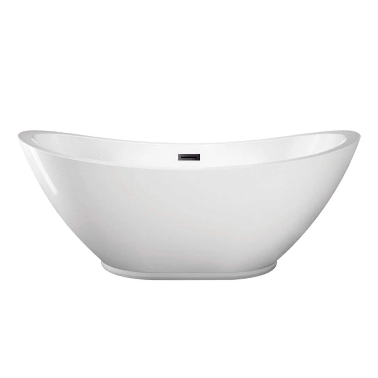 Parker 69 Inch Acrylic Double Ended Freestanding Tub - No Faucet Drillings 8 Parker 69 Inch Acrylic Double Ended Freestanding Tub - No Faucet Drillings - Image 6