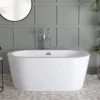 Marion Acrylic Double Ended Freestanding Tub - No Faucet Drillings -VINTAGE TUB Store rma410 life