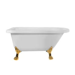 Stratford Acrylic Classic Clawfoot Tub - No Faucet Drillings - Lion Paw Feet -VINTAGE TUB Store rma54rt0wlppb 1 5