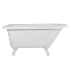 Savanna Acrylic Classic Clawfoot Tub - No Faucet Drillings - Ball & Claw Feet -VINTAGE TUB Store rma54rt0wrbw 1 4