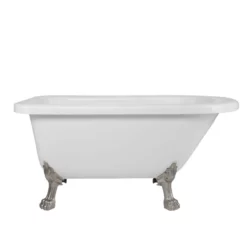 Stratford Acrylic Classic Clawfoot Tub - Rim Faucet Drillings - Lion Paw Feet -VINTAGE TUB Store rma54rt7wlpbn 1 5