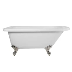 Savanna Acrylic Classic Clawfoot Tub - Rim Faucet Drillings - Ball & Claw Feet -VINTAGE TUB Store rma54rt7wrbpn front 1