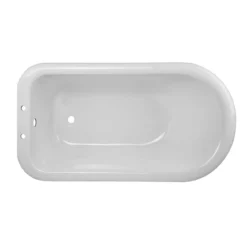 Savanna 60 Inch Acrylic Clawfoot Tub & Shower Package - White / Chrome Feet & Fixtures -VINTAGE TUB Store rma54rt7wrbs top 3 9