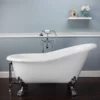 Paris Acrylic Slipper Clawfoot Tub - No Faucet Drillings - Lion Paw Feet -VINTAGE TUB Store rma57sl0wlpc 19