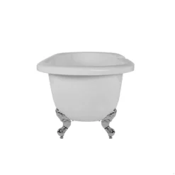 Windsor Acrylic Double Ended Clawfoot Tub Package - Rim Faucet Drillings -VINTAGE TUB Store rma60de7wdic 3 8