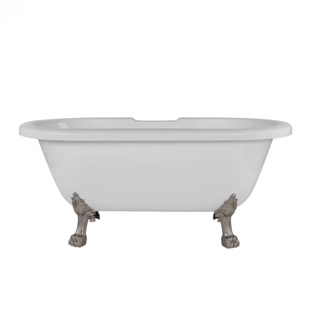 Juniper Acrylic Double Ended Clawfoot Tub - Rim Faucet Drillings - Lion Paw Feet 6 Juniper Acrylic Double Ended Clawfoot Tub - Rim Faucet Drillings - Lion Paw Feet - Image 4
