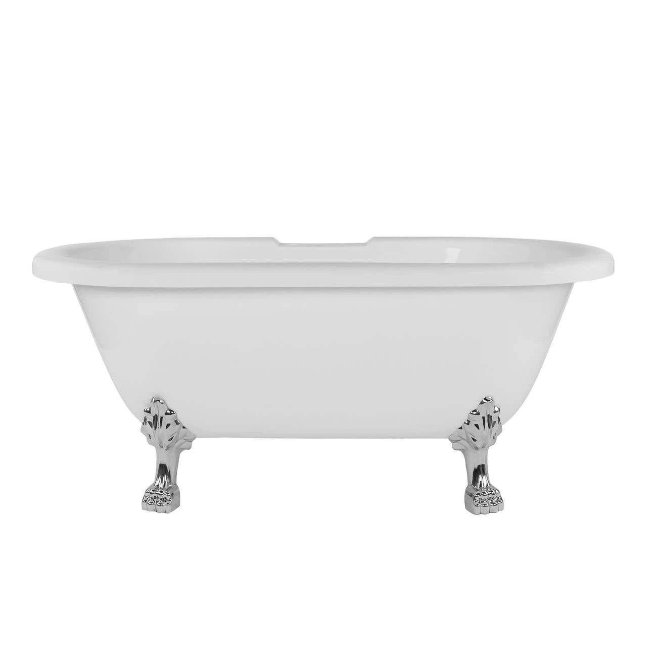 Juniper Acrylic Double Ended Clawfoot Tub - Rim Faucet Drillings - Lion Paw Feet 7 Juniper Acrylic Double Ended Clawfoot Tub - Rim Faucet Drillings - Lion Paw Feet - Image 5