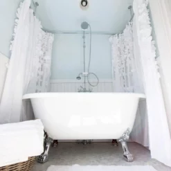 Juniper Acrylic Double Ended Clawfoot Tub - Rim Faucet Drillings - Lion Paw Feet 19 Juniper Acrylic Double Ended Clawfoot Tub - Rim Faucet Drillings - Lion Paw Feet -VINTAGE TUB Store rma60de7wlpc 2 1