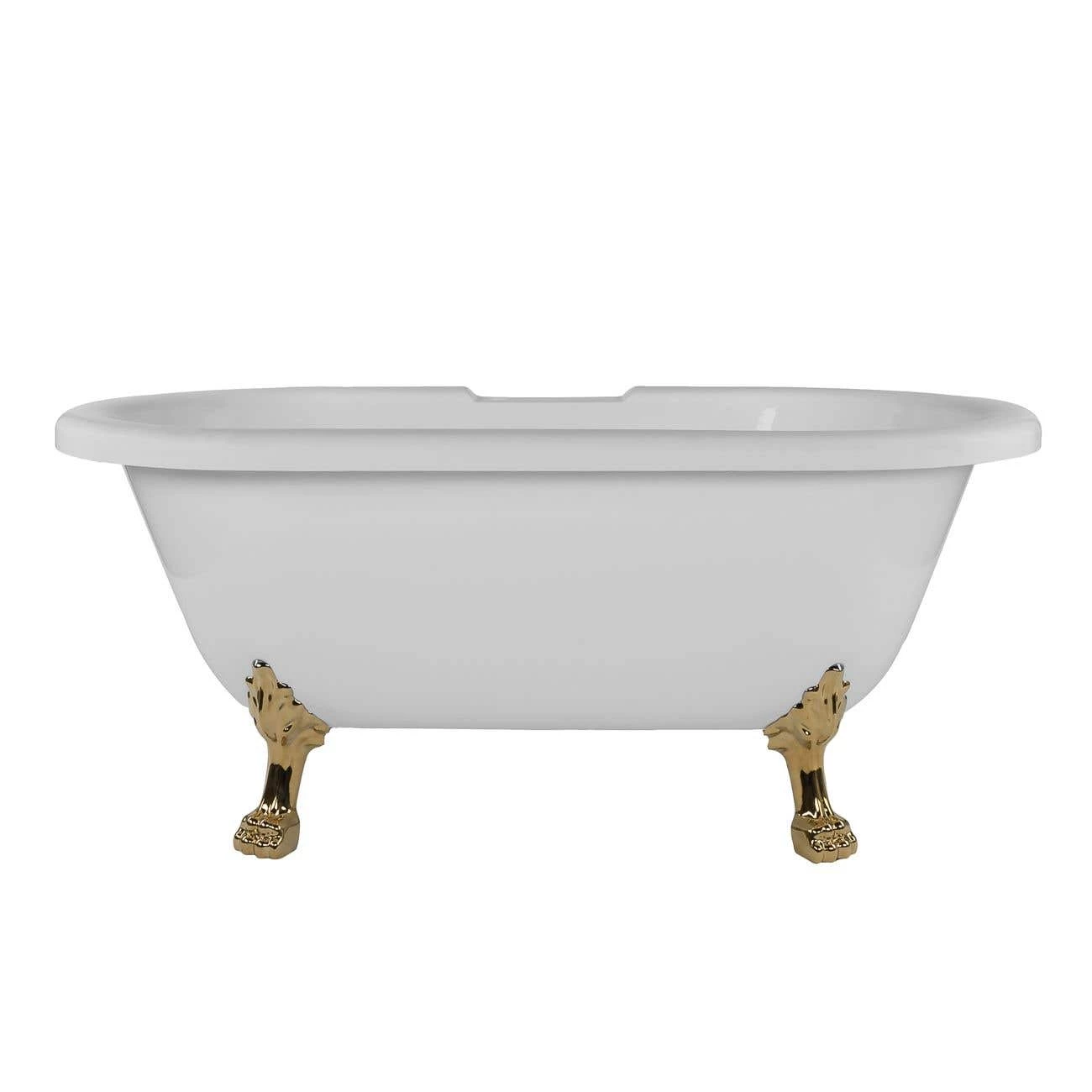 Juniper Acrylic Double Ended Clawfoot Tub - Rim Faucet Drillings - Lion Paw Feet 8 Juniper Acrylic Double Ended Clawfoot Tub - Rim Faucet Drillings - Lion Paw Feet - Image 6