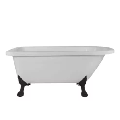 Stratford 60 Inch Acrylic Classic Clawfoot Tub - Wall Faucet Drillings - Lion Paw Feet 17 Stratford 60 Inch Acrylic Classic Clawfoot Tub - Wall Faucet Drillings - Lion Paw Feet -VINTAGE TUB Store rma60rt3wlporb 1