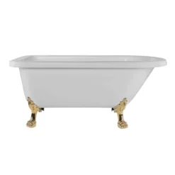 Stratford 60 Inch Acrylic Classic Clawfoot Tub - Wall Faucet Drillings - Lion Paw Feet 18 Stratford 60 Inch Acrylic Classic Clawfoot Tub - Wall Faucet Drillings - Lion Paw Feet -VINTAGE TUB Store rma60rt3wlppb 1