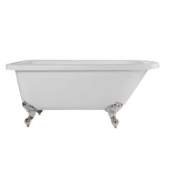 Savanna 60 Inch Acrylic Classic Clawfoot Tub - Wall Faucet Drillings 21 Savanna 60 Inch Acrylic Classic Clawfoot Tub - Wall Faucet Drillings -VINTAGE TUB Store rma60rt3wrbpn 2 1