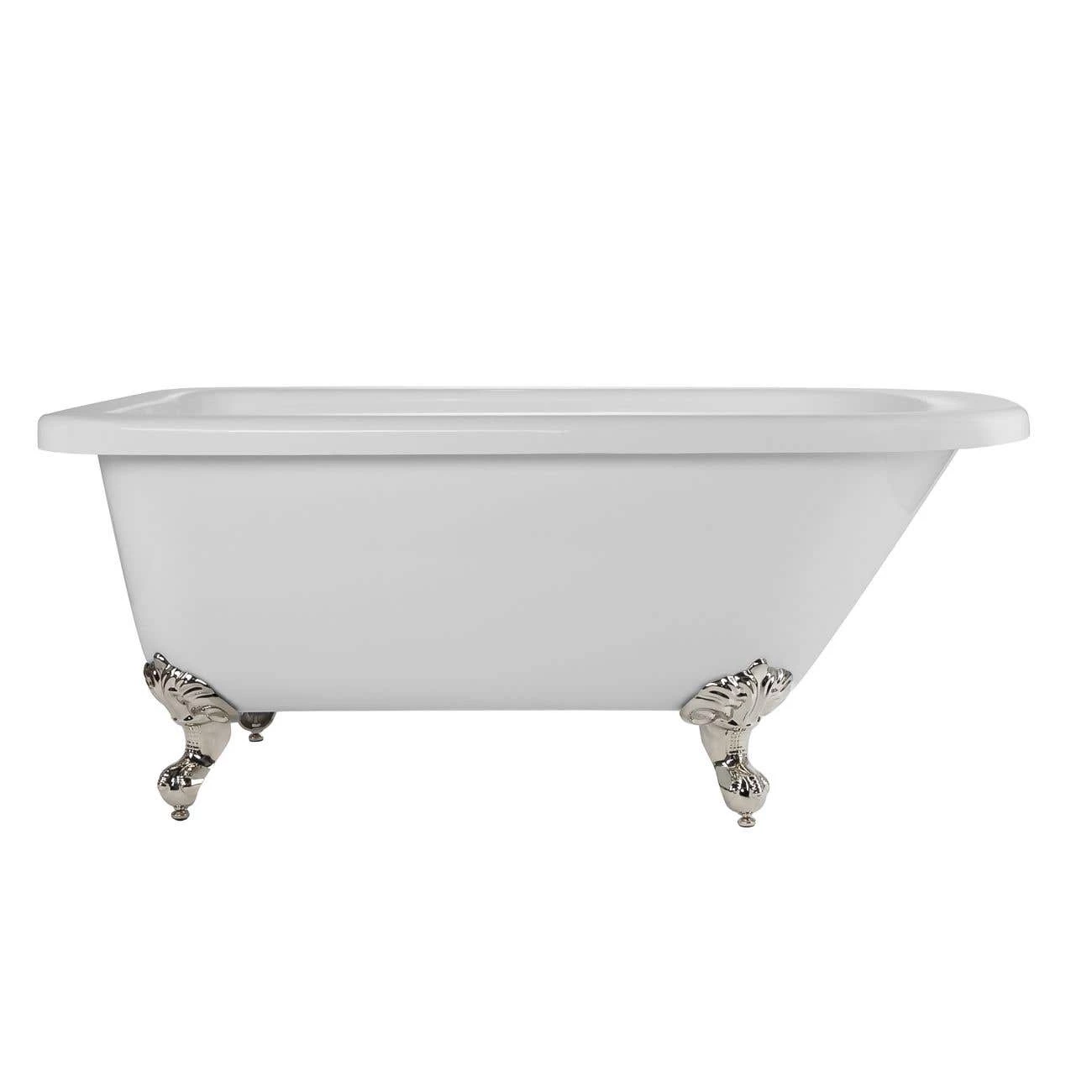 Savanna 60 Inch Acrylic Classic Clawfoot Tub - Wall Faucet Drillings 9 Savanna 60 Inch Acrylic Classic Clawfoot Tub - Wall Faucet Drillings - Image 7