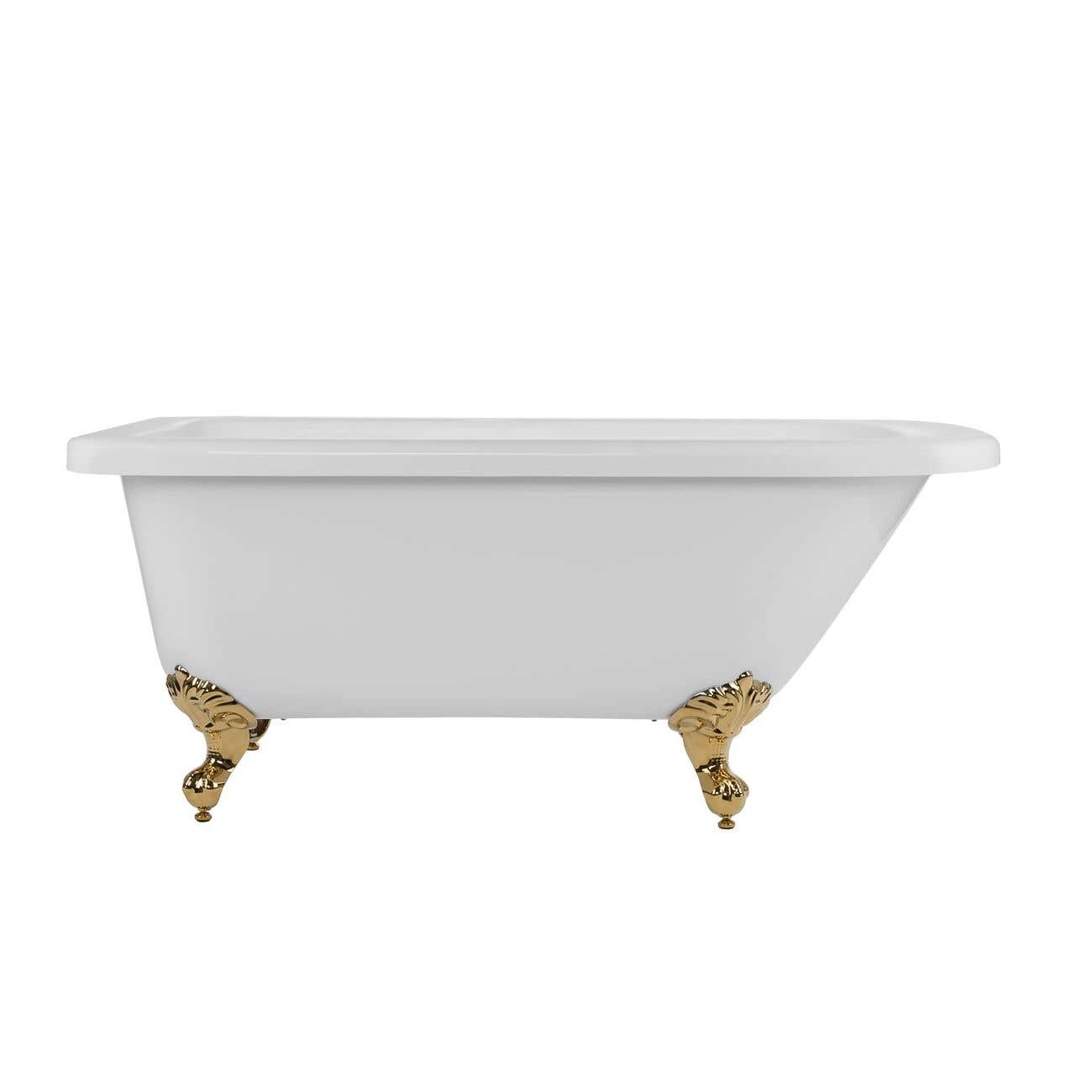 Savanna 60 Inch Acrylic Classic Clawfoot Tub - Wall Faucet Drillings 6 Savanna 60 Inch Acrylic Classic Clawfoot Tub - Wall Faucet Drillings - Image 4