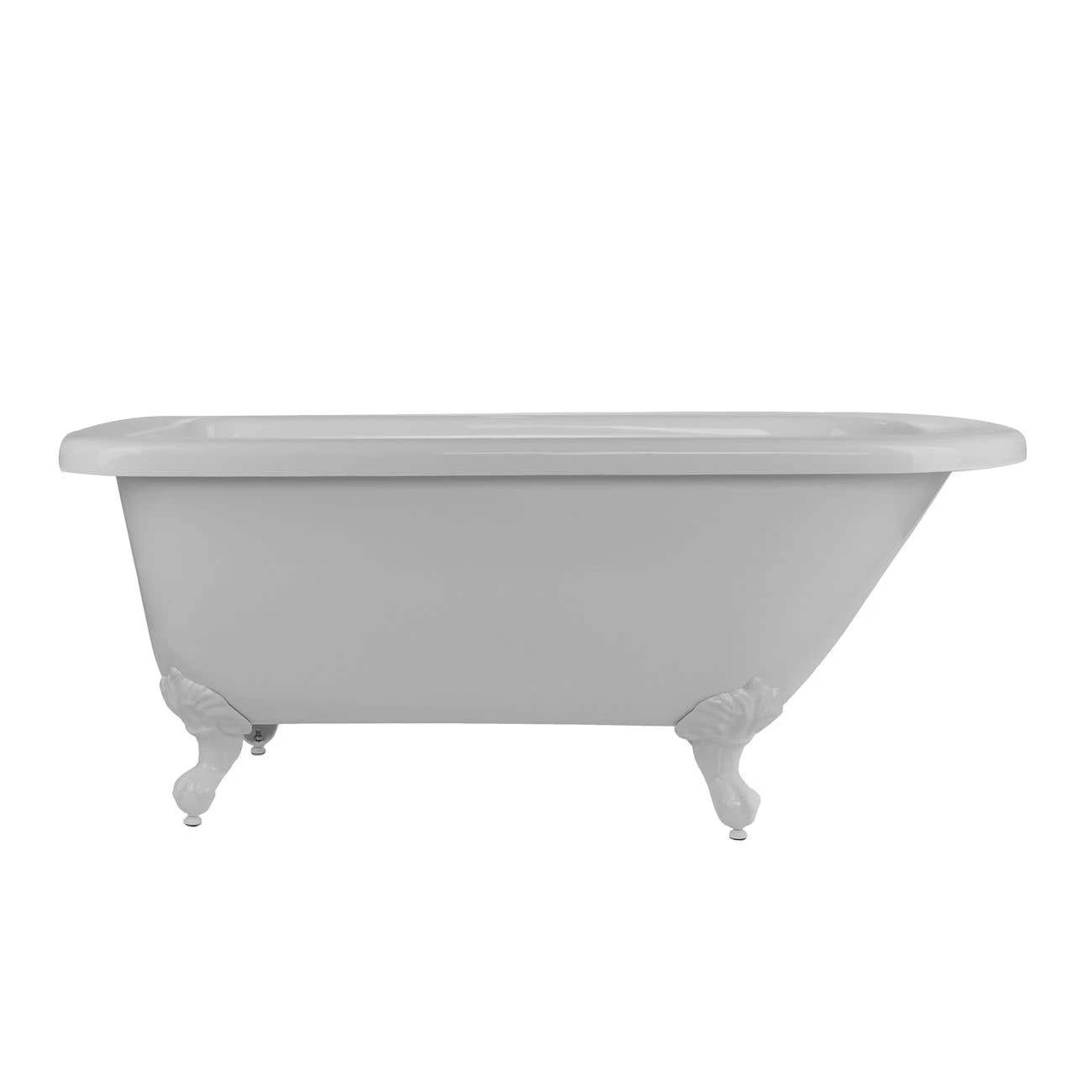Savanna 60 Inch Acrylic Classic Clawfoot Tub - Wall Faucet Drillings 7 Savanna 60 Inch Acrylic Classic Clawfoot Tub - Wall Faucet Drillings - Image 5